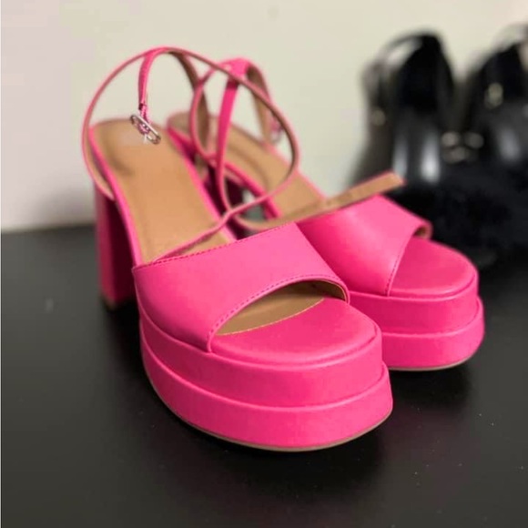 Pink Steve Madden Inspired Heels - Picture 2 of 3